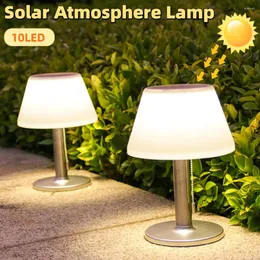 Table Lamps Solar Lamp White Night Light Outdoor Garden Indoor Desk Reading Bedside Balcony LED Lighting