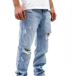 Hochwertige Bärenabdruck Jeans Herren -Gradient -Patch Denim Männer lässige Hose für Männer