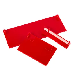 アクセサリー3pcs 3 in 1 Red Memeory Card Door Slot Cover Lids DoorカバーWiiコンソール交換部品とアクセサリの交換