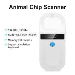 Skannrar 134,2 kHz Animal Rfid Identificacion Pet Cat Fish Dog Cow Sheep Reader Emid FDXB ISO11784 11785 Microchip Scanner