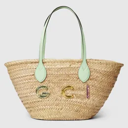 Weave gewebte Strohbeutel Doubeg Designer Strandtaschen Strohbeutel Mode Mode Damen Umhängetasche Persönlichkeit Stroh Frauen Totes Handtaschen Basketbeutel