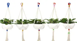 Slim Macrame Plant Hanger Cotton Conting Vishing Plant Holder Holder Holder Indoor Outdoor Balcony Украшение стены Art9720177