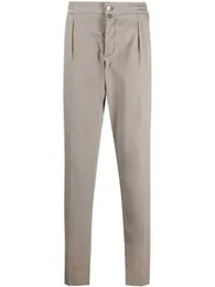 Herrenhosen Kiton Logo-Patch maßgeschneiderte Hose für Mann lässig Lange Hosen Baumwollmischung
