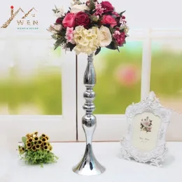 Titulares imuwen metal vela titulares 50cm/20 "Vaso de vaso de flor de vaso de velas de casla de casamento