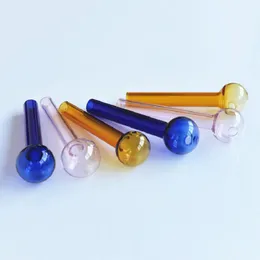 Colorful Glass Oil Burner Pipe Smoking Dab Burners Straight Pryex Clear Well Popular Smoke Pipes Accessories 10 Colors