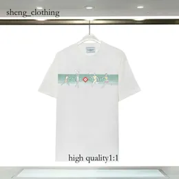 Casa Blanca Gömlek Erkek Gömlek Kadınlar Tişört S M L XL 2023 YENİ STYLE Giysileri Erkek Tasarımcısı Kazabaş Gömlek Grafik Tee Casa Gömlek 7244