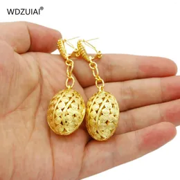 Dangle Earrings WDZUIAI Small Ball Gold Color Drop For Women Girls Party Jewelry Dubai African Arab Wedding Luxury Gift