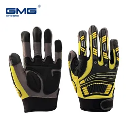 Handskar tungt syntetiskt läderarbete handskar påverkar skydd mekaniska handskar pekskärm vibration reduktion säkerhet handskar män