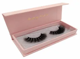 NATRUAL TICKE EYE LASHES 1 PAIRS PACK 3D FALSE Mink Eyelashes 100 Handgjorda falska ögonfrans med presentbox6111982