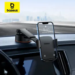 Подставки Baseus Car Phone держатель легко управлять зажимом Car Mount Holder Всаждающий чашка версии 900 ° Регулируемая подставка для поддержки сотового телефона