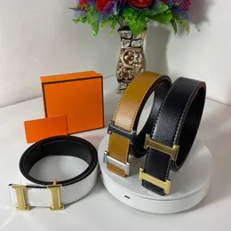Belt de designer Classic Letter Men Belts Classic Fashion Business Belt Casual Belt Wholesale Mens Womens Womens Metal Fivele Leather Largura 3,8 cm com Box Man Ceinture