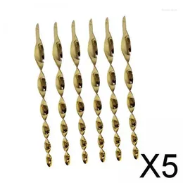 Декоративные фигурки 5x6pcs 12 -дюймовый репеллент птиц отражающий спиральные панику