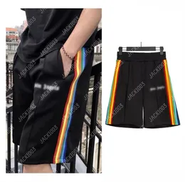 Palm PA 2024SS Summer Casual Men Men Kobiety Rainbow Stripes Standshorts Oddychane spodenki plażowe Wygodne fitness koszykówka sportowe spodnie 4507 Anioły DVW