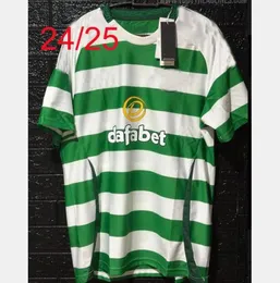 2024 Koszulki piłkarskie 120 lat limitowana edycja Kyogo Jota Ajeti 23 24 25 Męskie Kids McGregor Turnbull Starfelt Football Shirts Celtic Special Black Irish Origins Home