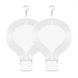 Decorative Figurines 2Pcs 10Inch Sublimation Wind Spinner Blank Blanks Hanging Ornament For Yard Garden Decoration A