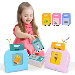 Blocks Educational Learning Talking Words Flash Cards Early Education Machine Baby Literacy Mathematics Bilingual Enlightenment Toys