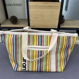 Marant Bag Top Quality Fashion Gift 24ss Designer's New Marant Fashion South Mar Grass Woven Bag Leisure Shopping Bag Handbag Tote Bag Colorful Stripe 284