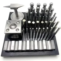 50pcs/Set Dapping Punch Set Doming-Block-Präzisions-Schmuckformung aus Hochleistungsstahl