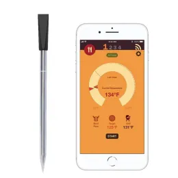 Grills Meater Smart Wireless Meat Thermometer for The Oven Grill Kitchen BBQ Smoker Rotisserie with Bluetooth and WiFi Connectivity