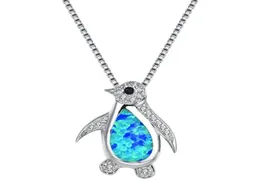 Kedjor Fashion Trend Exquisite Opal Little Penguin Shape Ladies Birthday Present Necklace Anniversary Party Jewely Whole4031063