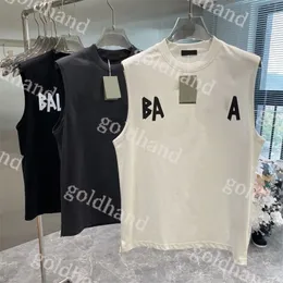 여름 뉴 머즈 탱크 소매 피트니스 조끼 TSHIRT 디자이너 순수면 탱크 탑 의류