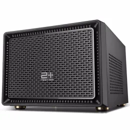 Towers Golden Field Foresee N1 Desktop Computer Case Miniitx Mini Chassis Suporte 18*22 cm de placa -mãe 4 Drive