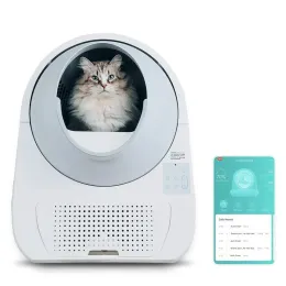 Lådor Catlink Automatisk kattkull Box innesluten deodorant UV Sterilisering Sandlåda Självklädande smart Cat Toalett 13L stor kapacitet