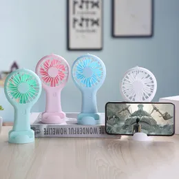 By Sea Shipping Portable Rechargeable Fan USB Gadgets Charging Cool Removable Handheld Mini Outdoor Fans Pocket Folding 4 colors