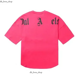 Męskie koszule 2024 Summer męski Palm Ange Graffii T Shirt Ciy Designer Limied Inkje Leer Wysokiej jakości koszulki damskie Wysokiej jakości szorty Palm Crew Szyjka List 157