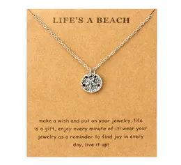 Звезды Парусные волны Seahorse Beach Ocean Ожерелья ожерелья морские черепахи Песчаная доллар Русалка для женщин.