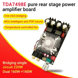 Amplifier ZK1602 Pure Rear Digital Power Amplifier Board High Power TDA7498E Stereo 160WX2 bridge mono 220W AMP