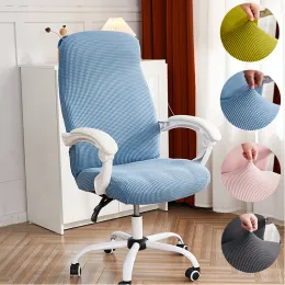 Alben Elastic Office Chair Cover Solid Color Computer Stühle Deckt Jacquard Sessel Slipper für Wohnzimmerstudienspielstuhl ab. Gaming Stuhl