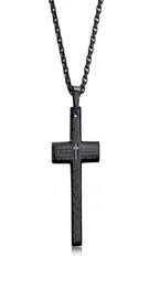 Collane a pendente collier da uomo lungo la collana delle scritture a croce catena kettingen bijuteria titanio amp pendants colgante hombrepend734762017