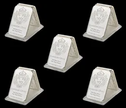 5pcs selten 999 fein silberne One Troy Ounce USA Sdale Craft 1oz Silberschild Metall Souvenir Bullion Bars3858013