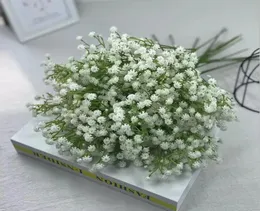 tek beyaz gel gypsophila bebek nefes yapay sahte ipek çiçekler bitki ev düğün dekorasyonu 6153671
