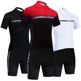 Orbea Orca Cycling Jersey Bike Shorts Set Männer Frauen schnell trocken Ropa Ciclismo 4 Taschen Sommer Pro Fahrrad T -Shirt -Kleidung 240506