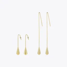 ENFASHEY Water Grow Shape Brincos Brincos de cor de ouro Earrings Drop Stop for Women Jóias de moda de Brinco Longo Brinco 240430