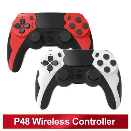 Möss trådlös styrenhet bt gamepad för PS4 PS3 -konsol PC Joystick med touch pad 6axis gyro dubbel vibrationslatens gratis gamepad