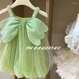 Dog Apparel Suspenders Skirt Clothes Green Lace Wing Dress Dogs Clothing Fashion Kawaii Pet Costume Soft Spring Summer Ropa Para Perro