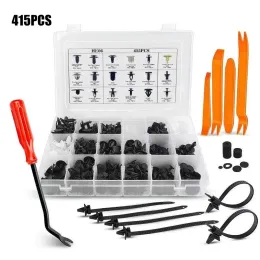 Tools Full set 415pcs Plastic Car Body Push Pin Rivet Fasteners Trim Moulding Clip Screwdriver For Honda Toyota BMW