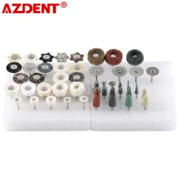 Lieferungen AzDent 51pcs/Box Dental Polishing Kit Laboratory HP -Polither Set 2,35 mm Schaftdurchmesser Burs Bürstenschleifklinik -Labor -Werkzeuge 2023