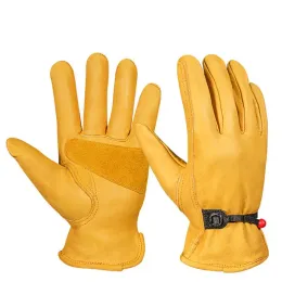 Rękawiczki skórzane rękawiczki dla mężczyzn i kobiet, cierniste ciężarówki prowadzące ciężkie rękawice w trudnej sytuacji