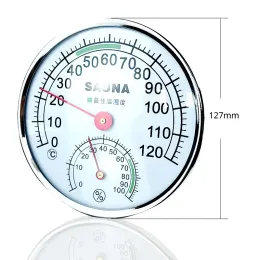 Messgeräte Sauna Hygrometer Metallcase Dampf im Freien und Bad, das für den Dampf -Sauna -Raum verwendet wird