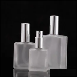 Garrafa de perfume 30/50/100ml de reabastecimento vazio por viajante Spray de vidro atomizador transparente entrega girada entrega de beleza de beleza dhzp0