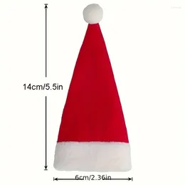 Set di posate da 10 pezzi per le tastre di natale porta argento tasche per posate per posate per posate copertina di cappello da cappello Babbo Natale