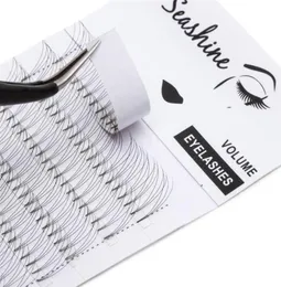 HELA 1 TRAY Seling 3D Kort stamvolymfans Naturliga långa fabrikshandgjorda fans Eyelash -förlängning för 252D7928340