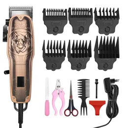 Триммер для волос Kemei 4-Spd All Metal Rechargable Pet Trimmer Cat Shaver Shaver