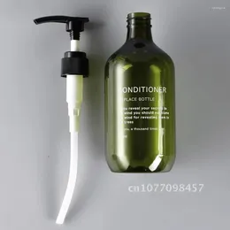 Flytande tvåldispenserflaska 500 ml badrum dusch gelo återfyllningsbara flaskor schampo tvätt hår med 2 st oberoende klistermärke