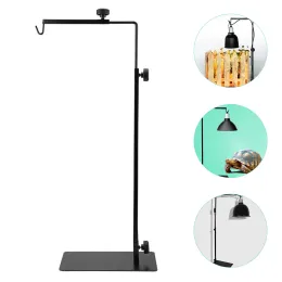 Lighting Adjustable Height Lamp Stand Snake Heat Floor Metal Reptile Tank Accessory Portable Reptile Heat Lamp Stand Adjustable Lamp Rack