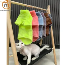 衣類毛のない猫の服スフィンクス猫デボン服ミンクボトム濃厚暖かい快適なファッション服の猫の服
